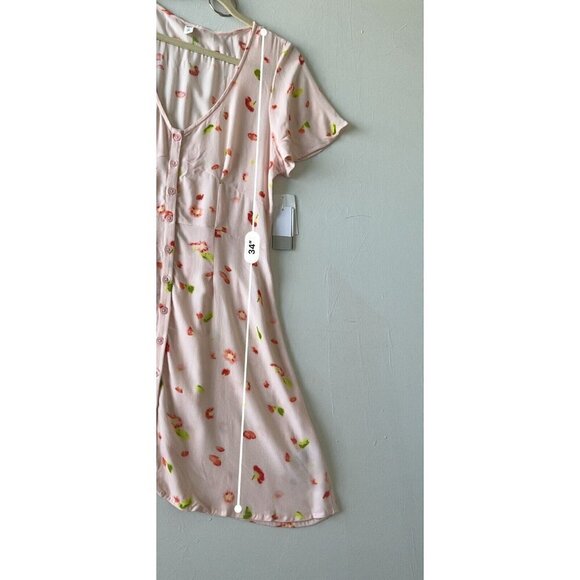 Nordstrom BP Floral Dress pink SMALL short sleeves Bohemian NEW - Picture 13 of 13